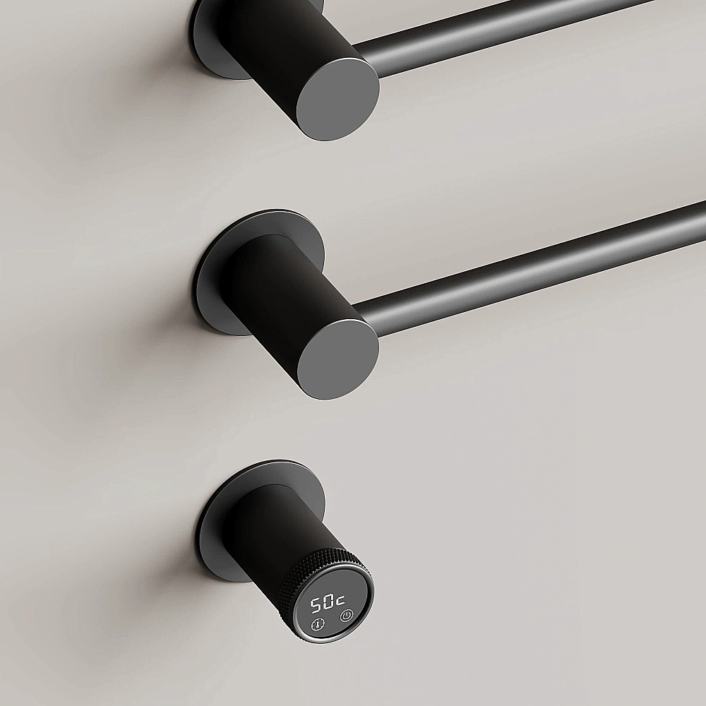 Полотенцесушитель электрический Sancos Linea SC14001MB черный матовый купить в интернет-магазине сантехники Sanbest