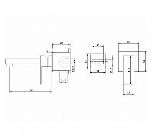 Смеситель для раковины ABBER Daheim AF8212W белый матовый купить в интернет-магазине сантехники Sanbest