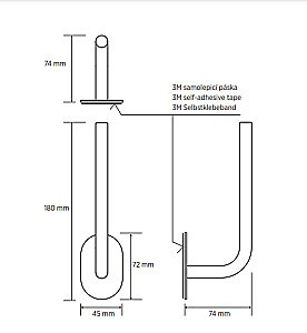 Запасной держатель для туалетной бумаги Bemeta Easy 163112031 нержавеющая сталь купить в интернет-магазине сантехники Sanbest