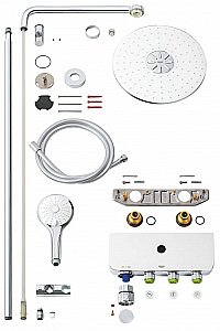 Душевая система Grohe Euphoria SmartControl 310 DUO 26507LS0 белая луна купить в интернет-магазине сантехники Sanbest