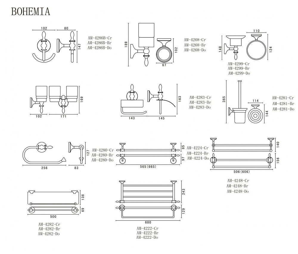 Крючок ART&MAX BOHEMIA AM-E-4286B-Do золото купить в интернет-магазине сантехники Sanbest