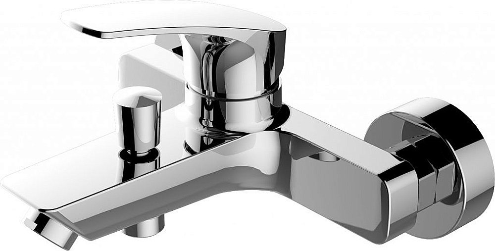 Смеситель для ванны с душем Aquanet Static AF330-20C купить в интернет-магазине сантехники Sanbest