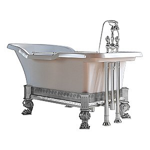 Ванна Migliore Impero Affusto 26343 180х87 белая,хром купить в интернет-магазине Sanbest