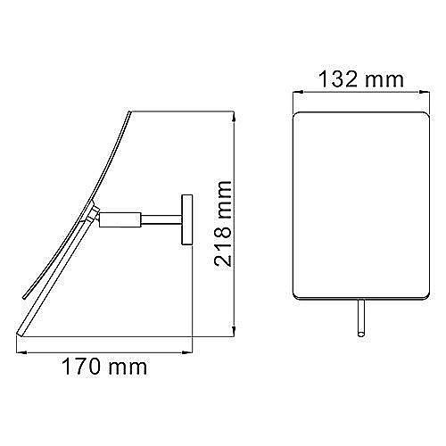 Зеркало косметическое WasserKRAFT K-1001 купить в интернет-магазине сантехники Sanbest