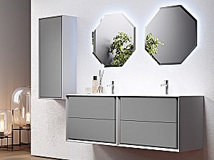 Зеркало с LED подстветкой Cezares 45079 80x80 в ванную от интернет-магазине сантехники Sanbest