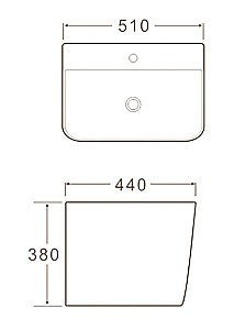 Раковина SantiLine 51 SL-4023 белая купить в интернет-магазине Sanbest