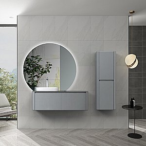 Тумба с раковиной Black&White Universe U915.1200 серая для ванной в интернет-магазине Sanbest