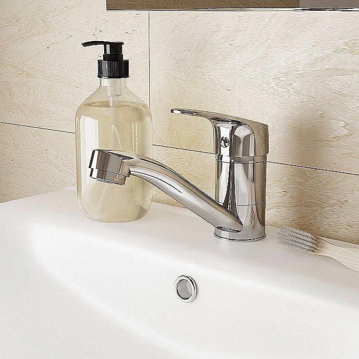 Смеситель для раковины Milardo Simp SIMSBR0M01 хром купить в интернет-магазине сантехники Sanbest