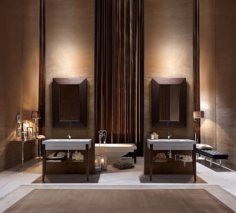 Консоль с раковиной Kerasan Bentley 120 для ванной в интернет-магазине сантехники Sanbest