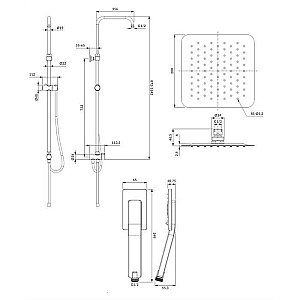 Душевая система OMNIRES SYS TORONTO CR купить в интернет-магазине сантехники Sanbest