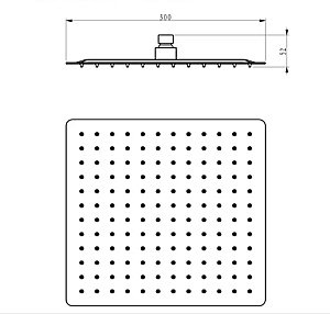 Верхний душ Bien 30 BD34027107 купить в интернет-магазине сантехники Sanbest