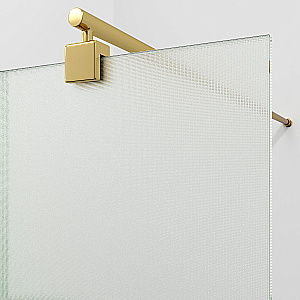 Душевое ограждение WasserKRAFT Rur 30W44PG-TXG 100 профиль золото глянцевое/стекло текстурное купить в интернет-магазине Sanbest