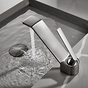 Смеситель для раковины Elghansa URBAN XQ 1613301-Gun оружейная сталь матовая купить в интернет-магазине сантехники Sanbest