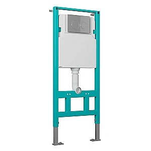 Унитаз с инсталляцией OWL 1975 Eld Cirkel-H OWLINSTTI.TOWLT190101 безободковый, с крышкой микролифт, с кнопкой Titan хром купить в интернет-магазине Sanbest