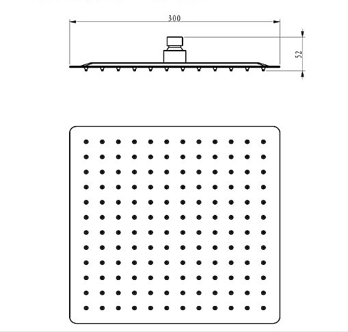 Верхний душ Bien 30 BD34027107 купить в интернет-магазине сантехники Sanbest