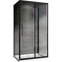 Душевой уголок Abber Schwarzer Diamant 160x60 AG30160BH-S60B-S60B стекло прозрачное/профиль черный купить в интернет-магазине Sanbest