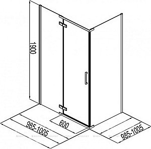 Душевой уголок Aquanet Logic C1000 AE32-S-100x100U-CT 100x100 стекло прозрачное/профиль хром купить в интернет-магазине Sanbest