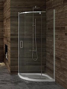 Душевой уголок NEW TRENDY NEW KOMFORT K-0434 80x80 стекло прозрачное/профиль хром купить в интернет-магазине Sanbest