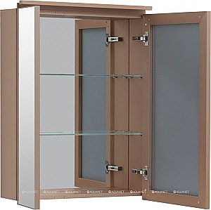 Зеркальный шкаф De Aqua Алюминиум 261764 60 медь купить в интернет-магазине сантехники Sanbest