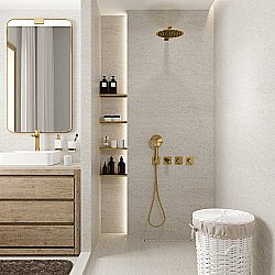 Душевая система WasserKRAFT Ems A7651.304.305.183.208.280.197.348 золото купить в интернет-магазине сантехники Sanbest