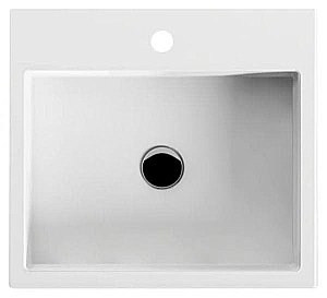 Раковина накладная Bien Infinitum 50 INLG05001VD1W5000 белая купить в интернет-магазине Sanbest