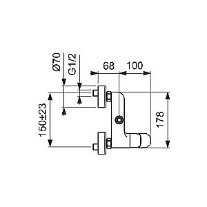 Душевая система Vidima BALANCE SH BA272AA купить в интернет-магазине сантехники Sanbest