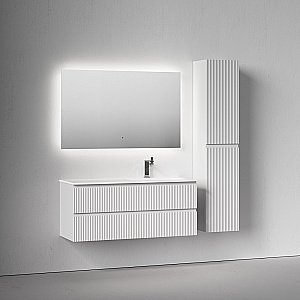 Тумба с раковиной Sancos Snob R SNR120W 120 Bianco для ванной в интернет-магазине Sanbest