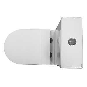 Унитаз напольный Azario Velluto AZ-6281 белый, безободковый, с бачком, с крышкой микролифт купить в интернет-магазине Sanbest