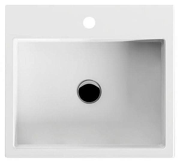 Раковина накладная Bien Infinitum 50 INLG05001VD1W5000 белая купить в интернет-магазине Sanbest