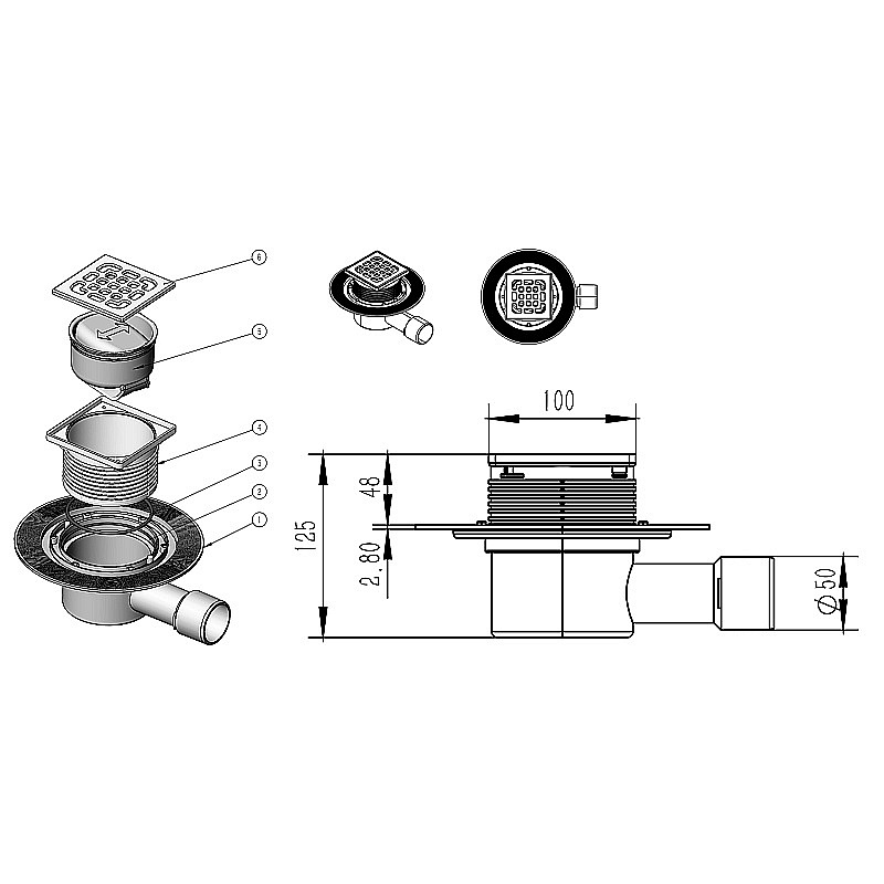 Инсталляция для унитаза Azario AZ-8010-1000 купить в интернет-магазине сантехники Sanbest