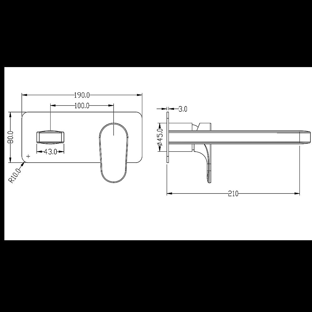 Смеситель для раковины Boheme Spectre 455-GM сталь купить в интернет-магазине сантехники Sanbest