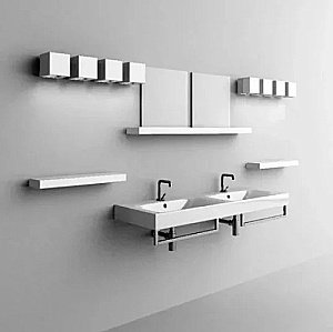 Раковина Kerasan Cento 140 3536 bi*1 белая купить в интернет-магазине Sanbest