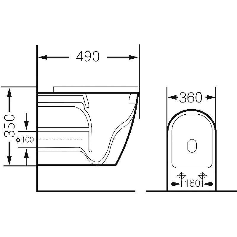 Унитаз подвесной Grossman Color GR-4455SWS безободковый, с крышкой микролифт, серебро купить в интернет-магазине Sanbest
