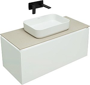 Тумба с раковиной Allen Brau Infinity 100 1.21004.WM белый матовый для ванной в интернет-магазине Sanbest