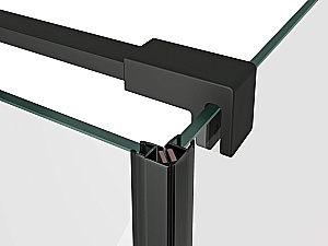 Душевой уголок Ravak Cool! COSD1+COPS 90x80 профиль черный/стекло прозрачное купить в интернет-магазине Sanbest