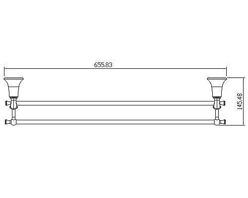 Полотенцедержатель Kaiser KH-4008 бронза купить в интернет-магазине сантехники Sanbest