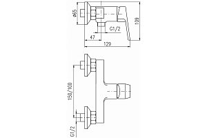 Смеситель для душа Rav-Slezak Colorado CO281.5/2 хром купить в интернет-магазине сантехники Sanbest