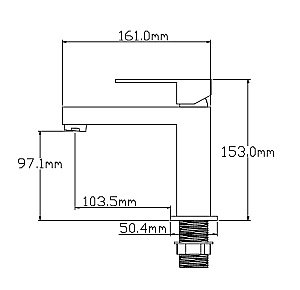Смеситель для раковины NT Bagno NT9001BRG купить в интернет-магазине сантехники Sanbest
