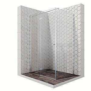 Душевой уголок Ambassador Diamond 12011108 90x120 стекло прозрачное/профиль хром купить в интернет-магазине Sanbest