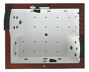 Ванна акриловая Gemy Face to You G9052-II K 186х151 белая с гидромассажем купить в интернет-магазине Sanbest