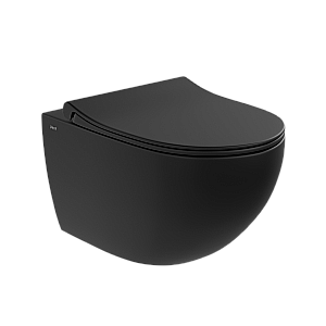 Унитаз подвесной VitrA Sento 7748B083-0101 безободковый, матовый черный купить в интернет-магазине Sanbest