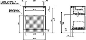 Тумба с раковиной Aquanet Алвита new 70 344133+284027 белая матовая для ванной в интернет-магазине Sanbest