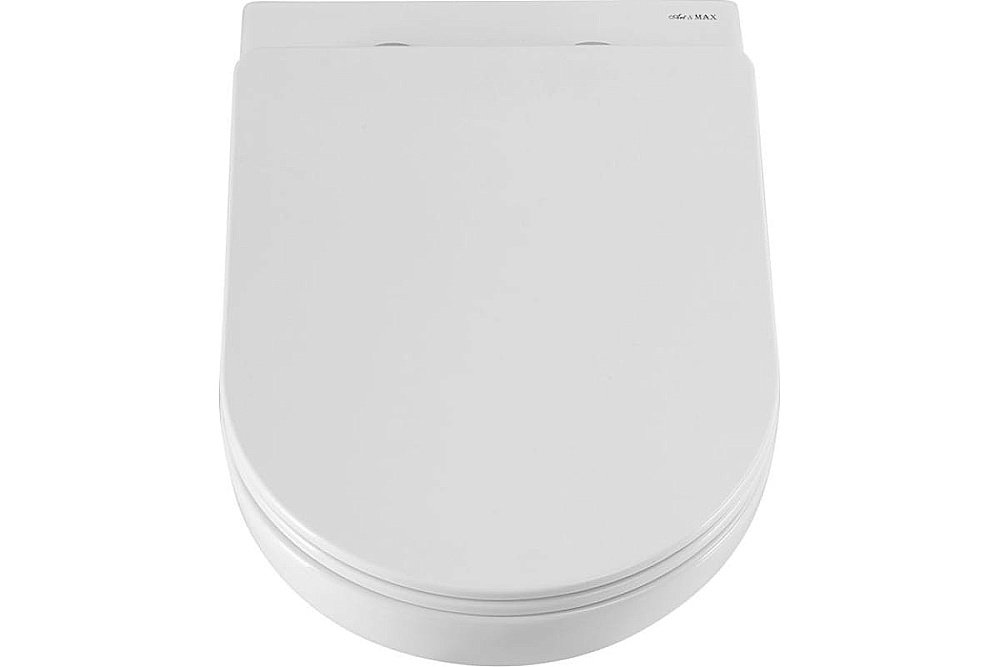 Унитаз подвесной Art&Max GINA AM218CHR/SC белый, с сиденьем микролифт, безободковый купить в интернет-магазине Sanbest