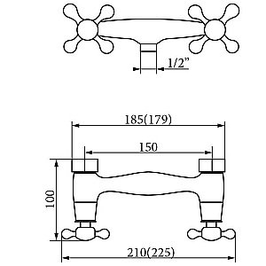 Смеситель для душа Veragio Agatha VR.AGT-3731.BR купить в интернет-магазине сантехники Sanbest