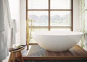 Смеситель для ванны Hansgrohe Metropol 32532990 золото купить в интернет-магазине сантехники Sanbest