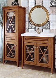 Тумба с раковиной Caprigo Napoli promo 80 орех для ванной в интернет-магазине Sanbest