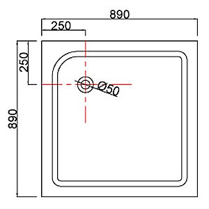 Душевая кабина Loranto CS-6491F 90х90 прозрачное стекло/профиль сатин купить в интернет-магазине Sanbest