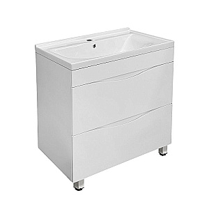 Тумба с раковиной Loranto Santorini 80 CS00105573 белая для ванной в интернет-магазине Sanbest