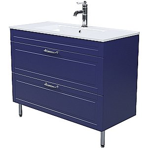 Тумба с раковиной Iddis Oxford 100 OXF10N1i95K синяя для ванной в интернет-магазине Sanbest
