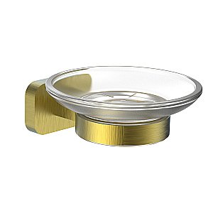 Мыльница с держателем WONZON & WOGHAND GRAFFITY WW-9322-BG брашированное золото купить в интернет-магазине сантехники Sanbest